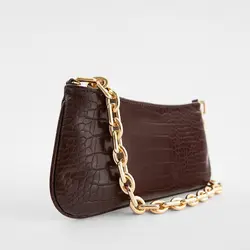 Crocodile Pattern PU Leather Female Shoulder Bag Fashion Ladies Armpit Bag Vintage Women Purse Handbags Small Clutch