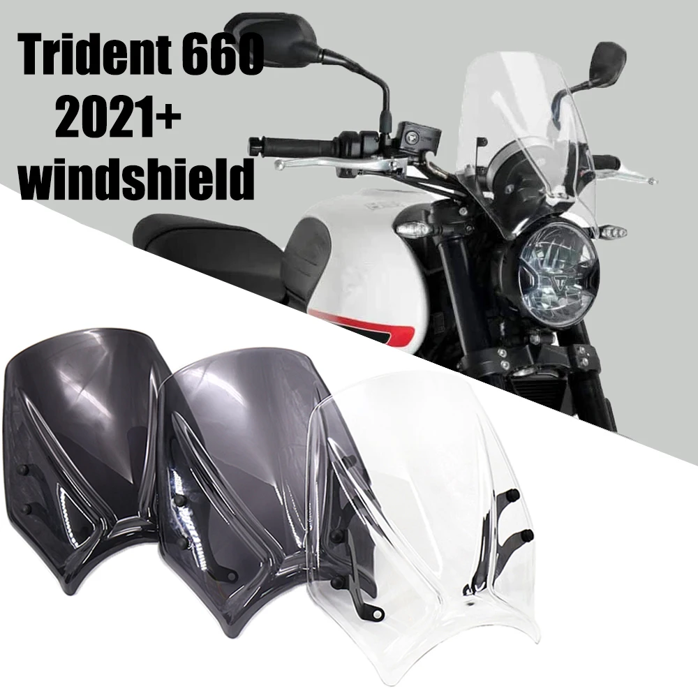 

New motorcycle accessories windshield for Trident 660 Trident660 2021 2022 windshield fairing baffle cover