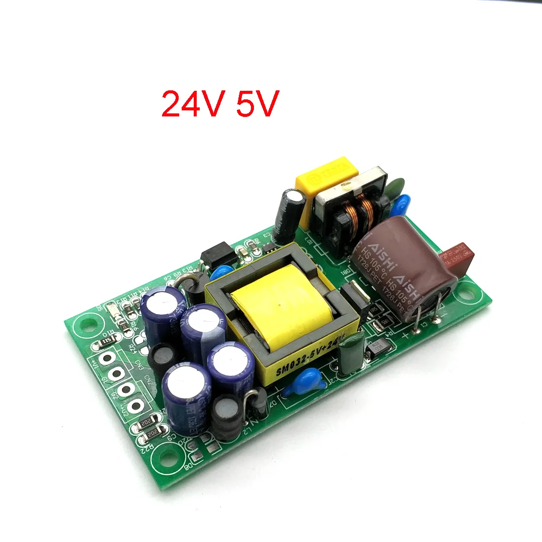 AC-DC 24V600mA/5V500mA Fully Isolated Switching Power Supply Module / 220V Turn 24v 5v Dual Output / AC-DC Module