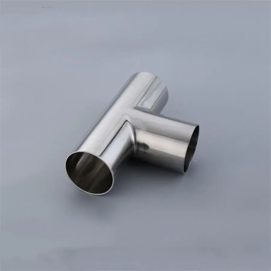 

108mm 4.25" Pipe OD Butt Welding Tee 3 Way SUS 316L Stainless Steel Sanitary Fitting Spliter Homebrew Beer Wine