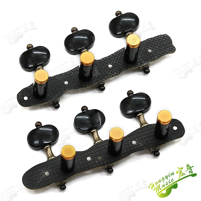 3L3R Classical Guitar String Tuning Pegs Machine Heads Dragon And Phoenix Cameo Pure Copper Inlaid Shellfish Tuners Keys