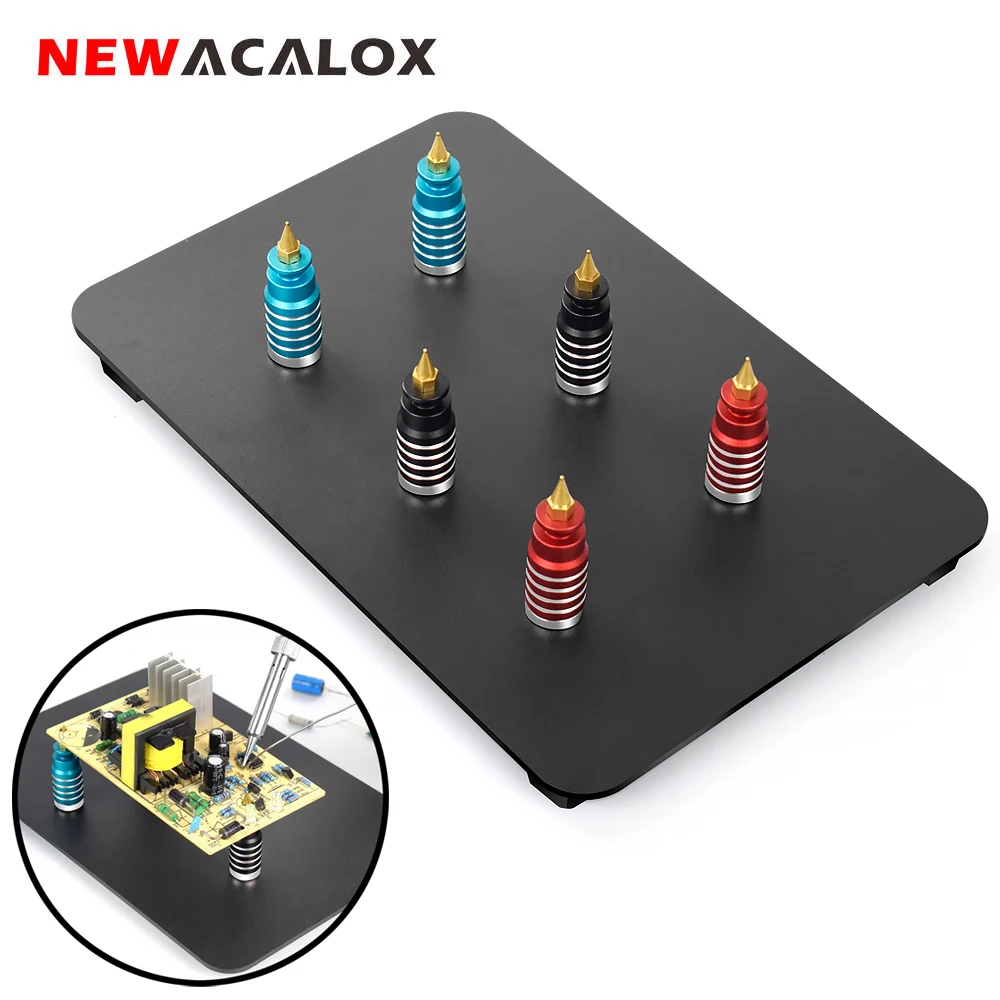 NEWACALOX trzecia ręka narzędzia podstawa magnetyczna płytka PCB klips mocujący lutowanie pomocna ręka spawanie naprawa urządzenie do lutowania