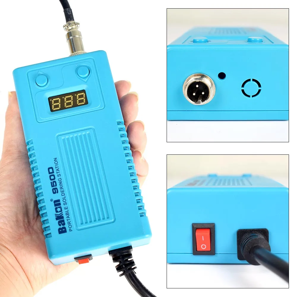 Bazon-ferro de solda bk950d com display digital, 220/110 w, ferramenta elétrica para solda, ferro de solda