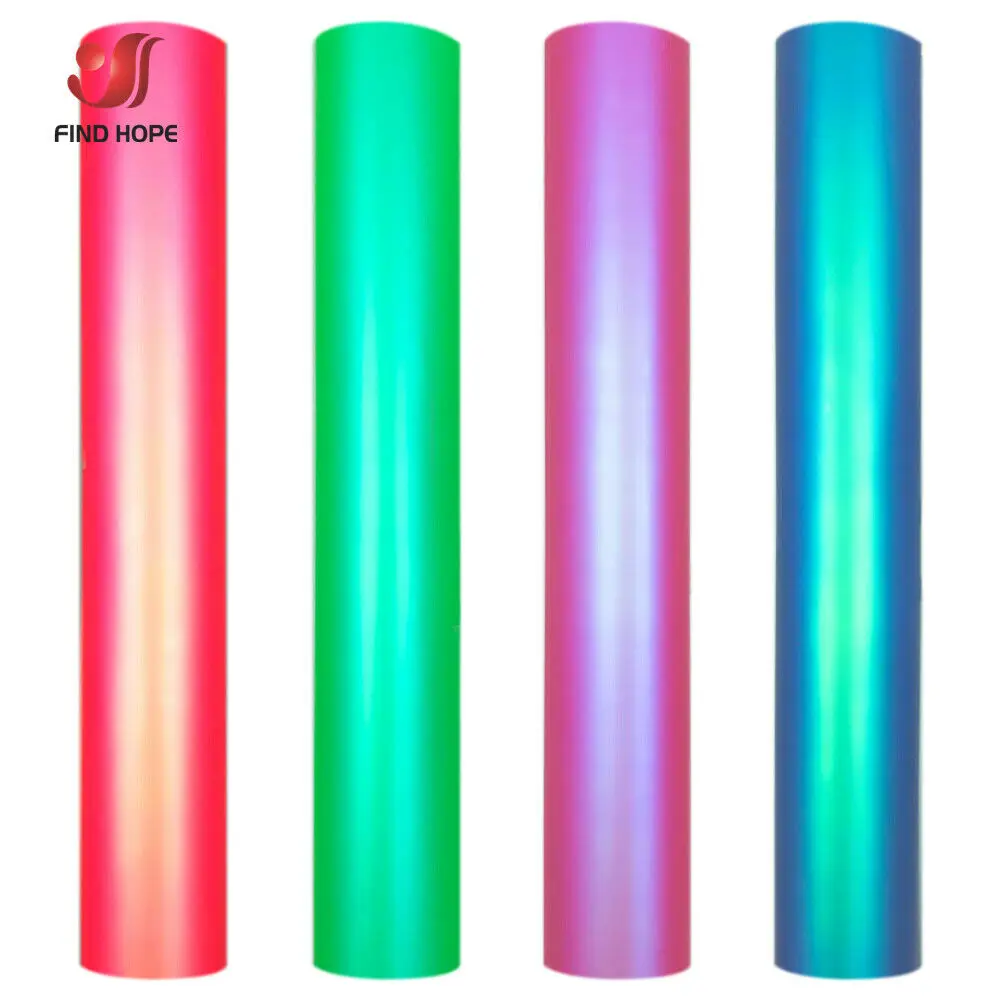 Iridescent Silky Adhesive Craft Vinyl Sheets for Sticker Festival Party Decoration Car Decal Film for Cutting Machine Cut DIY