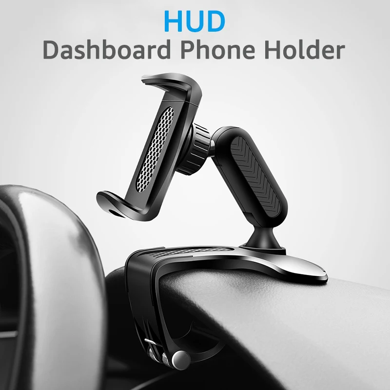 Car Phone Holder Dashboard Cellphone Clip Car Rear View Mirror Phone Mount for iPhone 12 ProMax 11 Xiaomi GPS Navigation Bracket