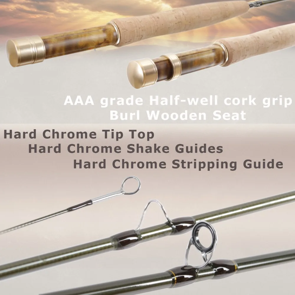 Maximumcatch V-Feather Fly Fishing Rod Small Stream Creek 30T+36T SK Carbon Light Fly Rod With Carbon Fiber Tube