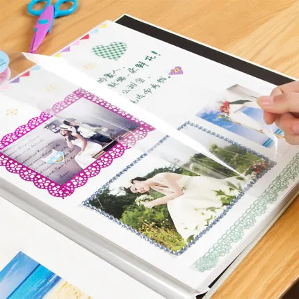 Photo Album DIY Souvenir Picture Book Paste-Coated Family Self-Adhesive Handmade Couple Large-Capacity Insert