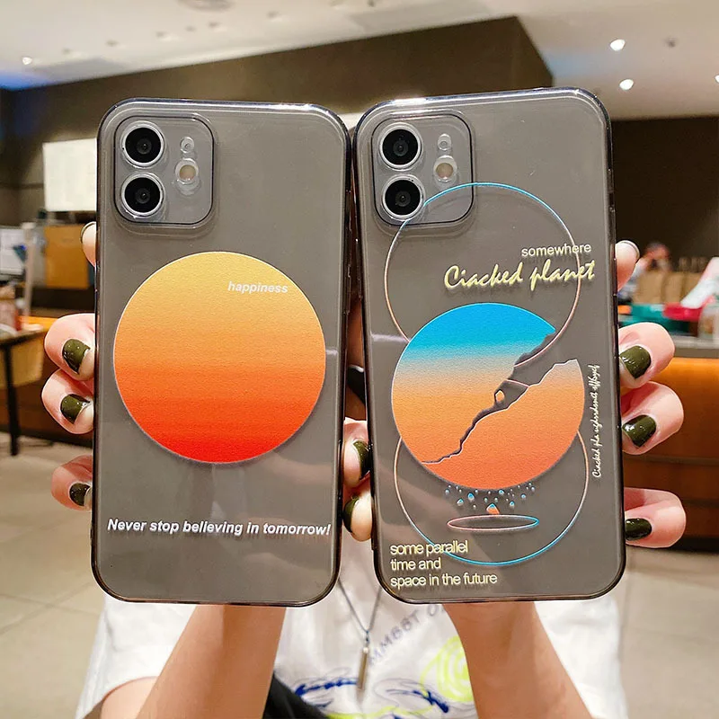 Funda con Dibujo de estrellas para iPhone 13, iPhone 12 PRO MAX, iPhone 11, X, XR, XS, 6, 7, 8, se, pareja, 2020