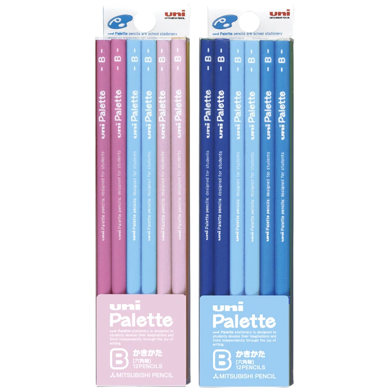 

12Pcs/L Japan 5050/5051 boxed wood pencil non-toxic lead-free hexagonal student art test pencil christmas pencils