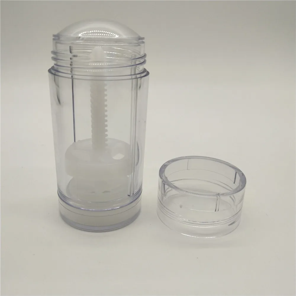 Free shipping 200pcs/lot 30ml 1oz Empty plastic AS round shape deodorant sticks container bottle Twist Up empty bottle