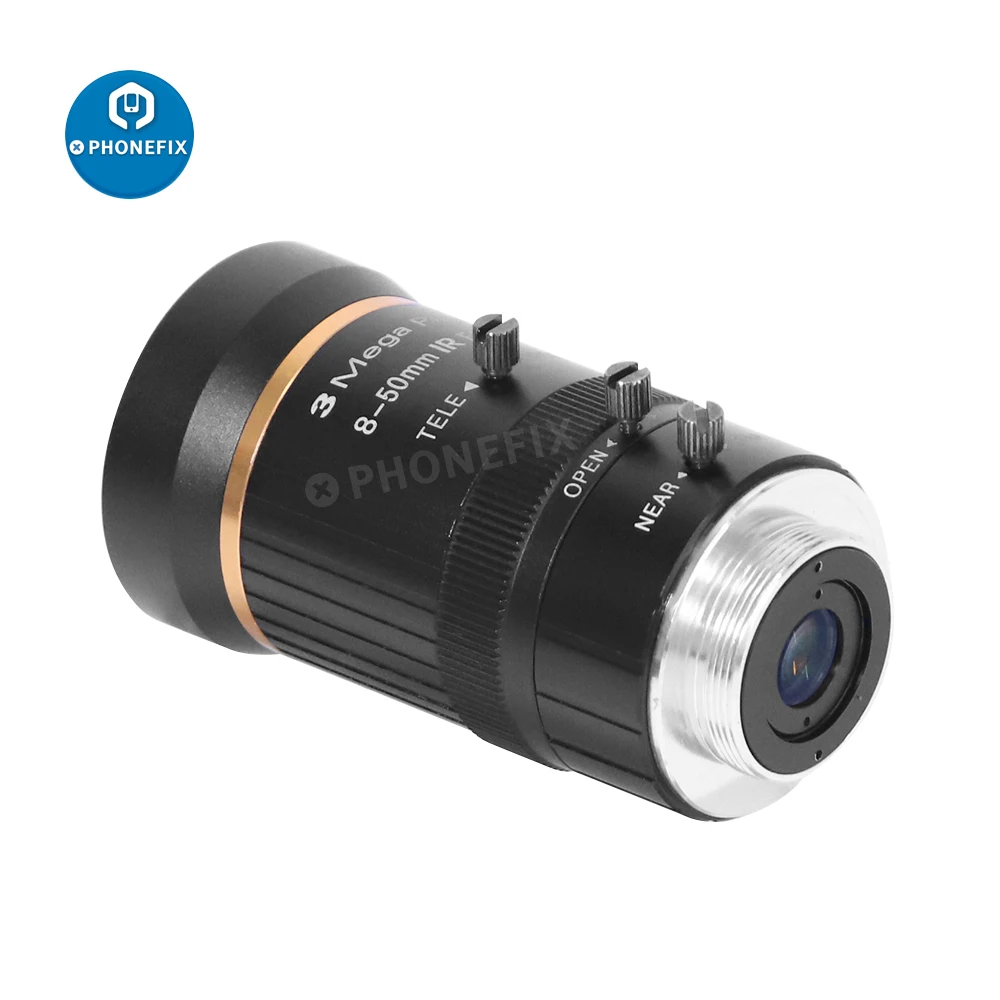 8-50 مللي متر 3MP 1/2 دليل فتحة C-جبل عدسة للأمن المجهر كاميرا عالية بكسل الصناعية التكبير كاميرا تلفزيونات الدوائر المغلقة عدسة