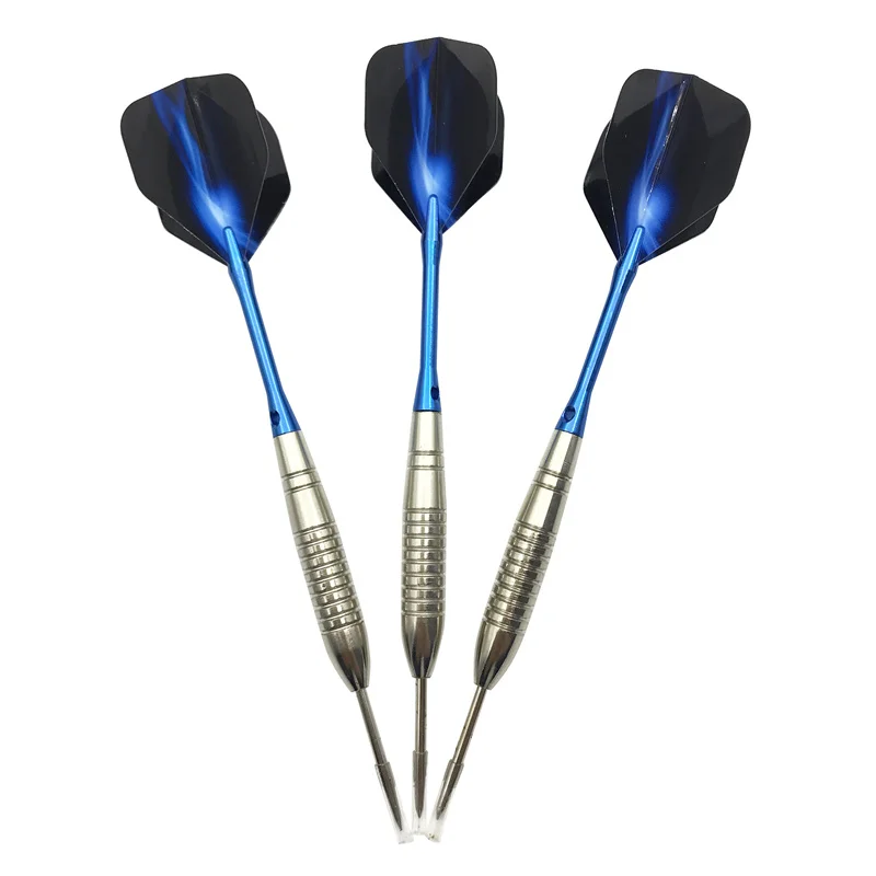 

3Pcs Steel Darts Accessories 22g Standard Hard Darts Throwing Sports Games Blue Aluminum Shafts Dart Flights Dardos Flechette