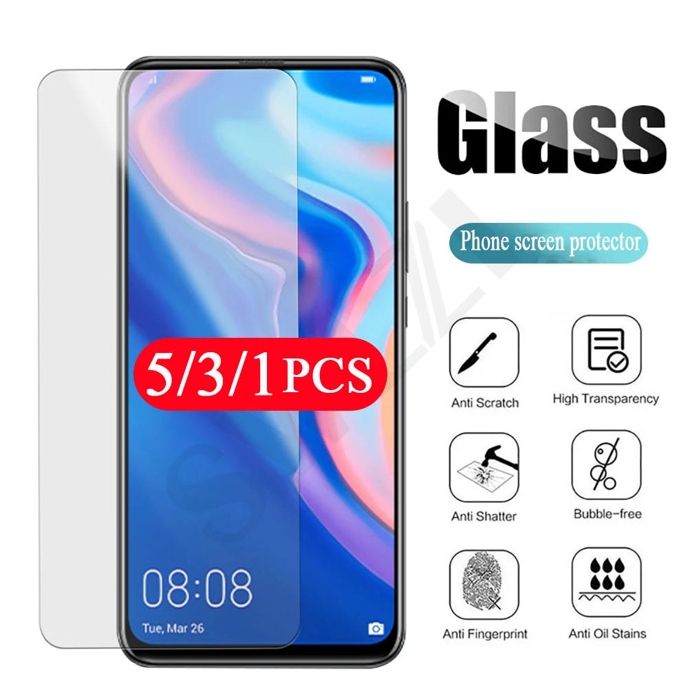 5Pcs 9H protective film for huawei p smart pro Z S 2021 2020 plus 2019 2018 tempered glass phone screen protector smartphone