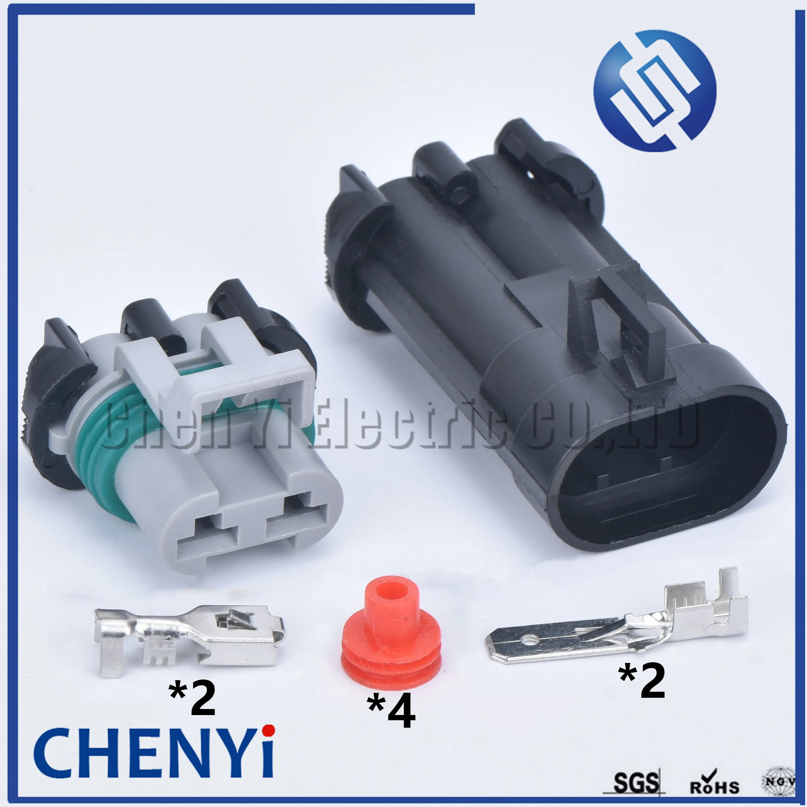 1 set 2 Pin Female or Male Connector 15363990 15363993 15344054 For Ford Mazda Water Tank Fan Radiator Plug Map Sensor