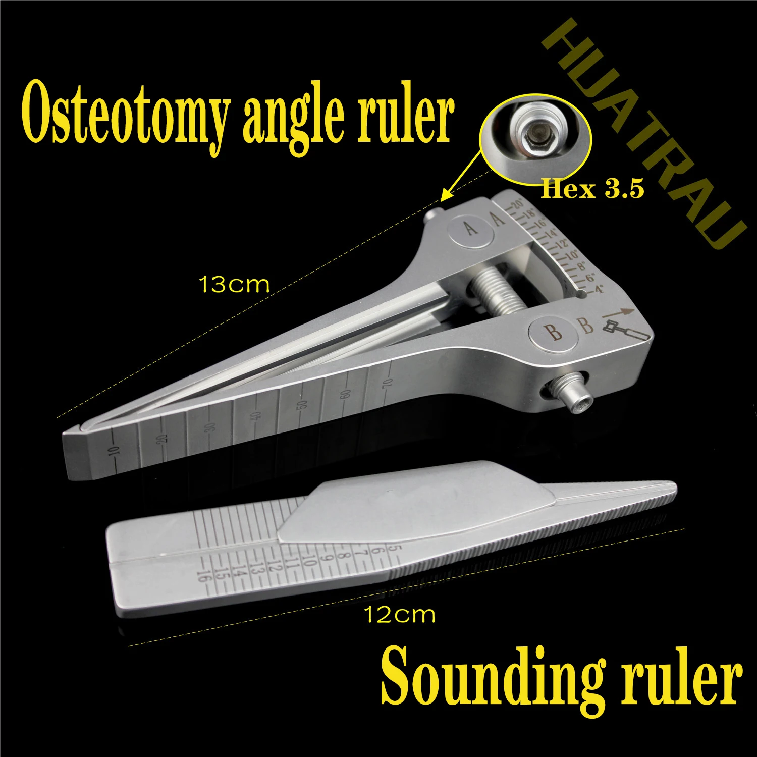 

Orthopedic instrument medical HTO high tibial platform joint osteotomy Measuring Measurer height ruler angle opener osteotome AO