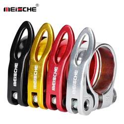 Meische 28.6/31.8/34.9mm Alloy Bike Seat Clamp Aluminium Quick Release Mountain MTB BMX Road Bike bicycle Seatpost Clamp