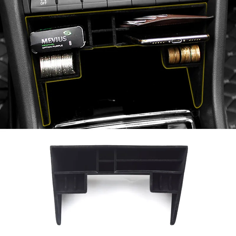 Vtear For Skoda Kodiaq Car Storage Box Central Control Tray Holder Stowing Tidying Interior Mouldings Styling Accessories 2021