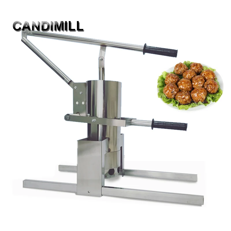 

CANDIMILL Meatball Forming Making Machine Small Hand Press Meat Ball Maker Make Pork Vegetables Ball Machine