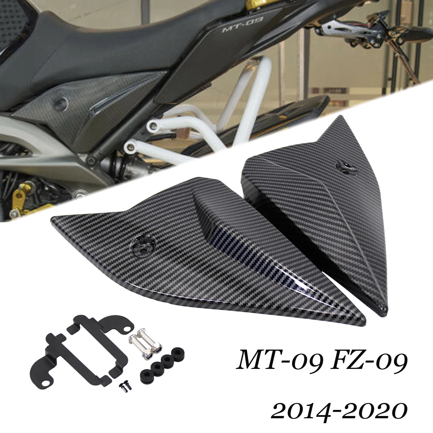 

New MT-09 FZ-09 Accessories Side Fairing Cover Panel Protector Motorcycle FOR YAMAHA MT09 MT 09 FZ09 FZ 09 2014 - 2020 2019 2018