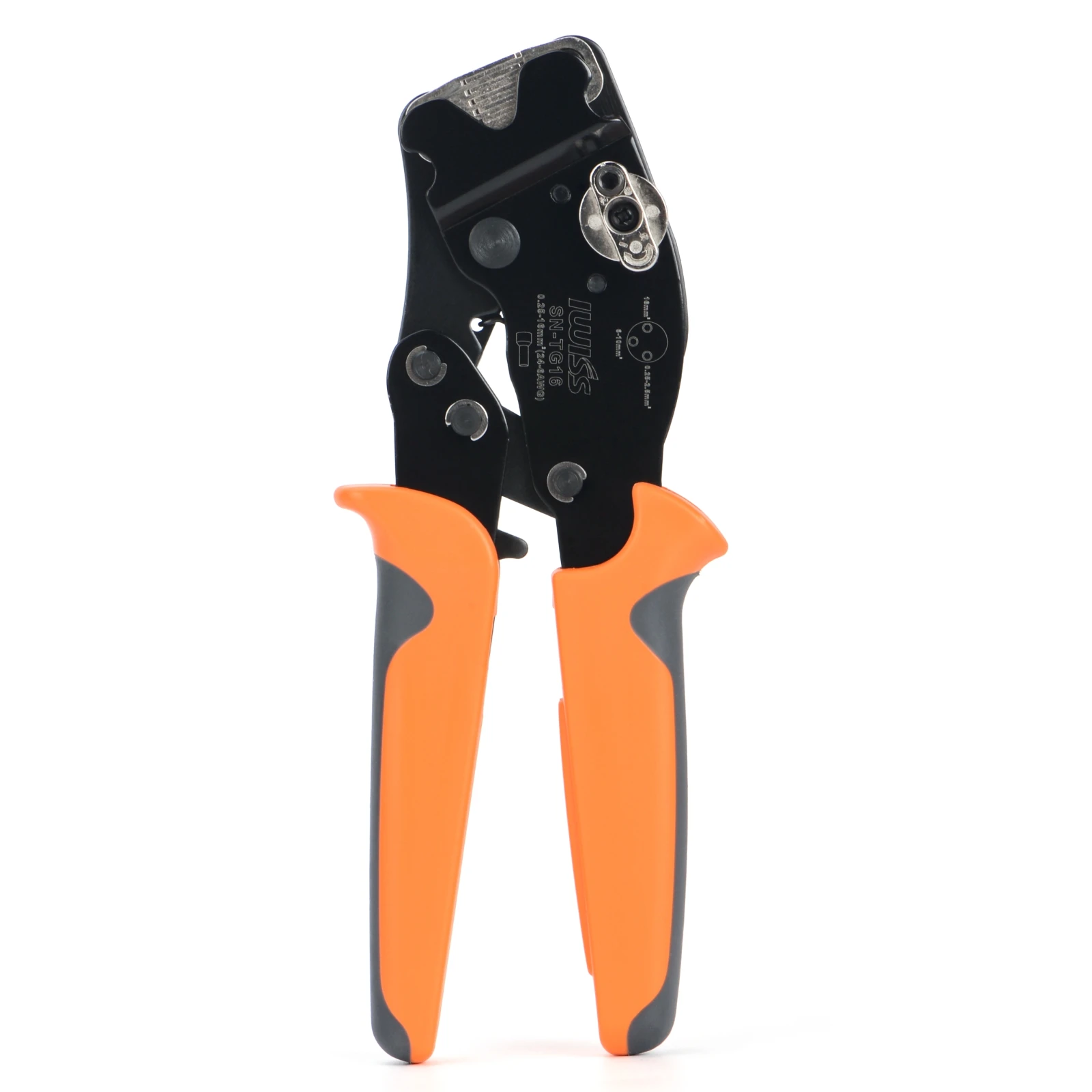 IWISS SN-TG16 0.25-16mm² Tubular Terminal Crimping Pliers Mini Hand Tools Adjust Knob To Control Crimp Size Ferrule Clamps Plier