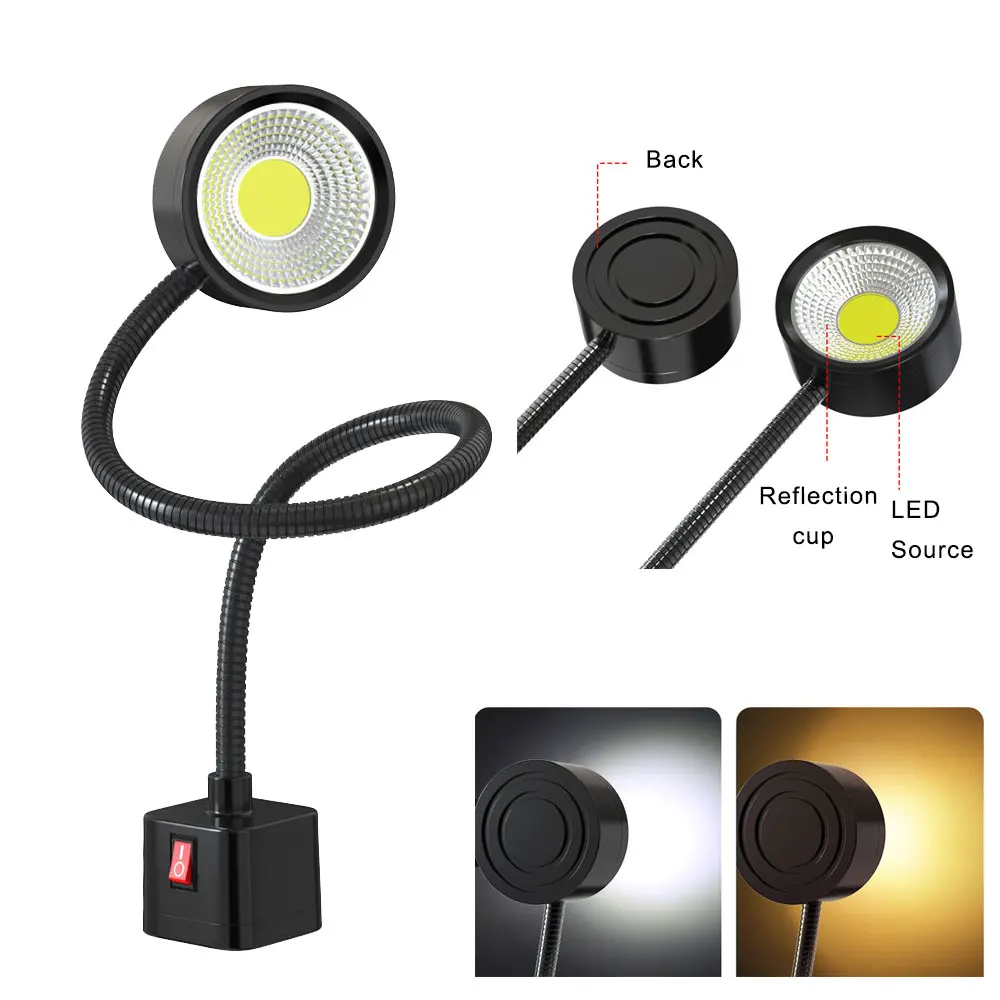 Free Shipping 10W Industrial Sewing Machine LED Light Multifunctional Flexible Portable Work Lamp Magnetic For Workshop