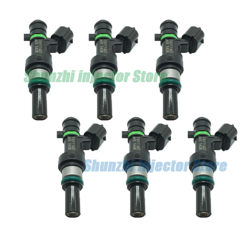 6pcs Fuel Injector Nozzle For Nissan Versa Tiida MARCH III (K12) HR16DE 1.6L OEM 16600ED000 16600-ED000 FYB1160