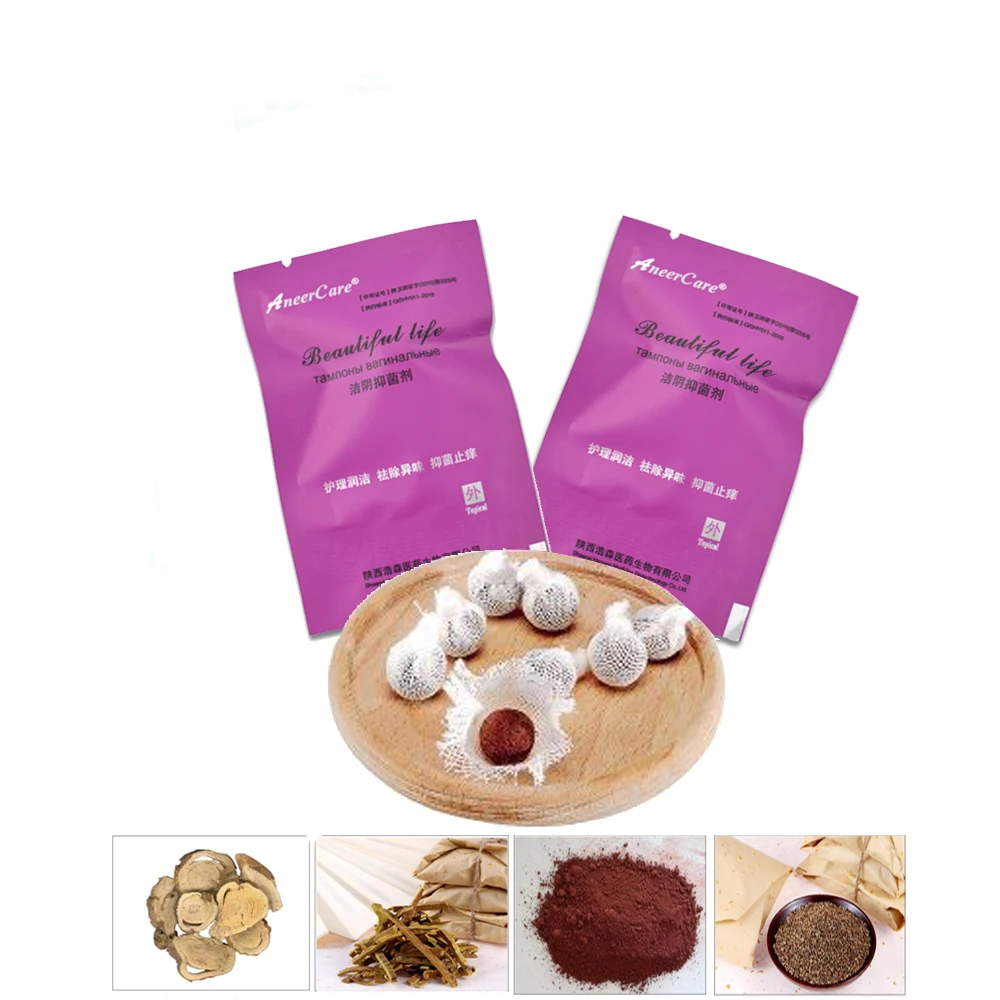 10Pcs Yoni Products Detox Pearls Cleansing Female Hygiene Chinese Medicines Vagina Care Medical Tampons for Women Gynaecology