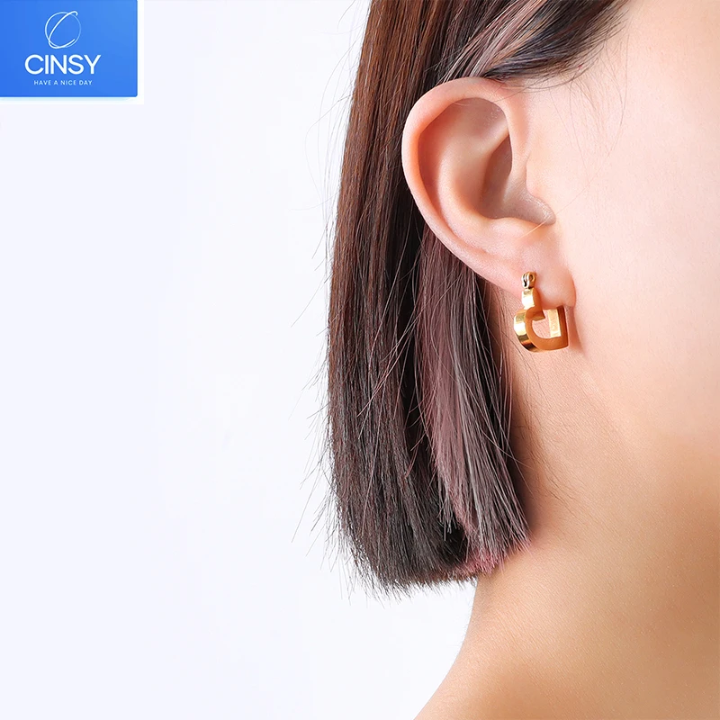 

CINSY Jewelry Stainless Steel Earrings Kolczyki Brincos Piercing Christmas Aretes Earrings For Women Pendientes Mujer Earrings