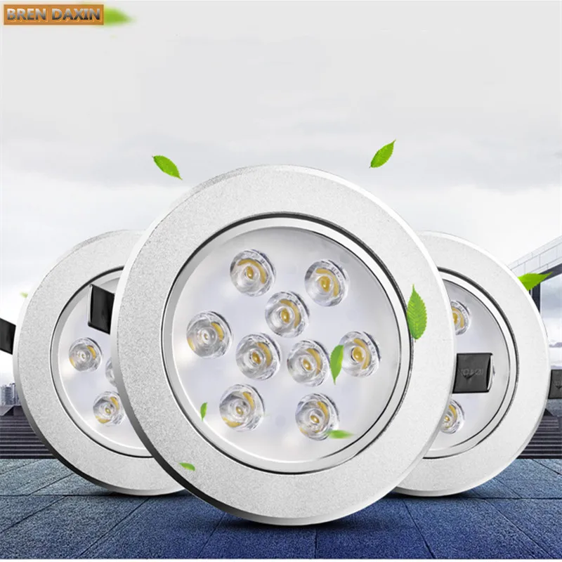 Dimmable LED downlight COB Shoot light 3w5w7w9w12w15w18w ultra bright LED ceiling household indoorIndoor lighting