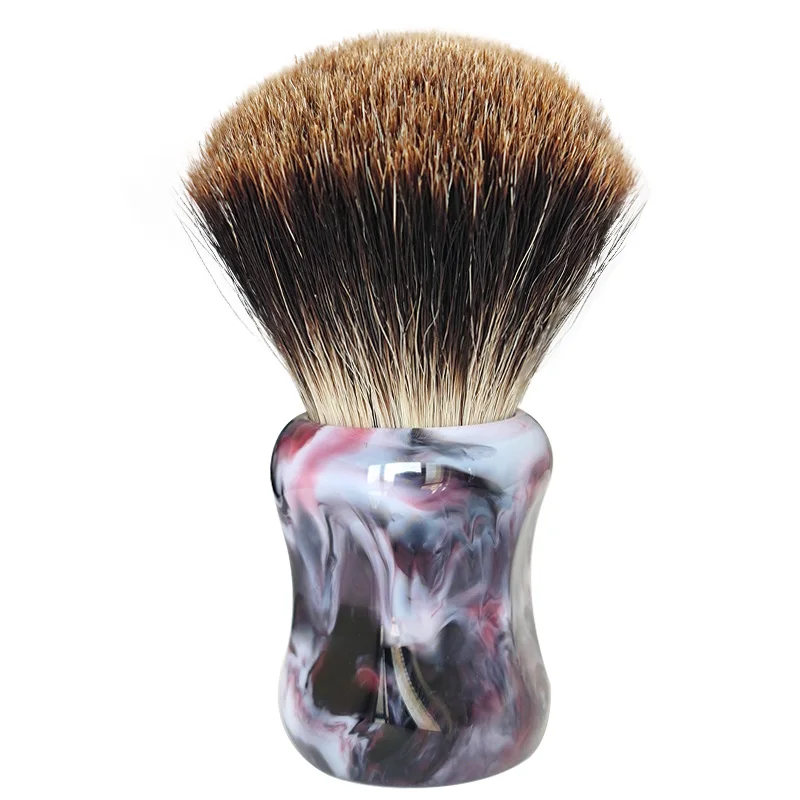 Dscosmetic 26MM SHD black badger hair fan shape knot shaving brush with resin handle