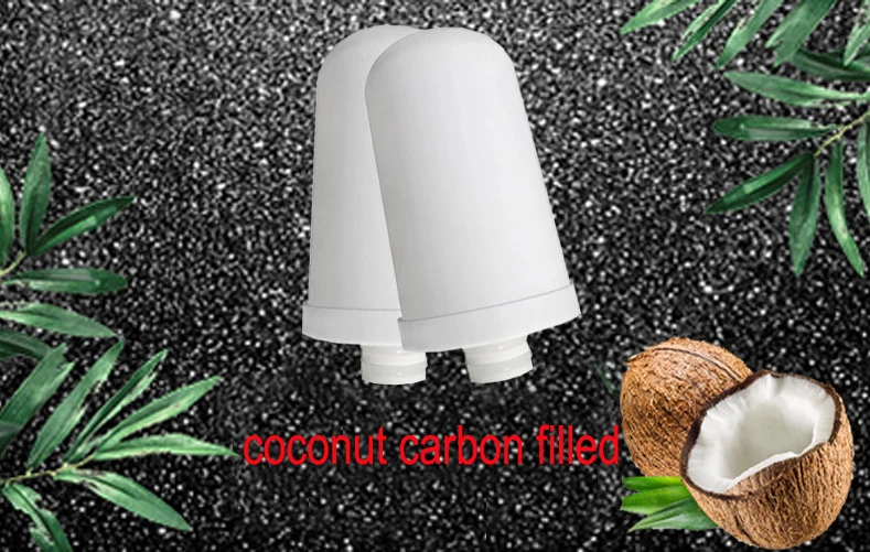 Vela de filtro combinado de cerámica y carbón de coco, micro lavable, para filtro de grifo/purificador de agua de grifo, QY-TF001p, 0,1