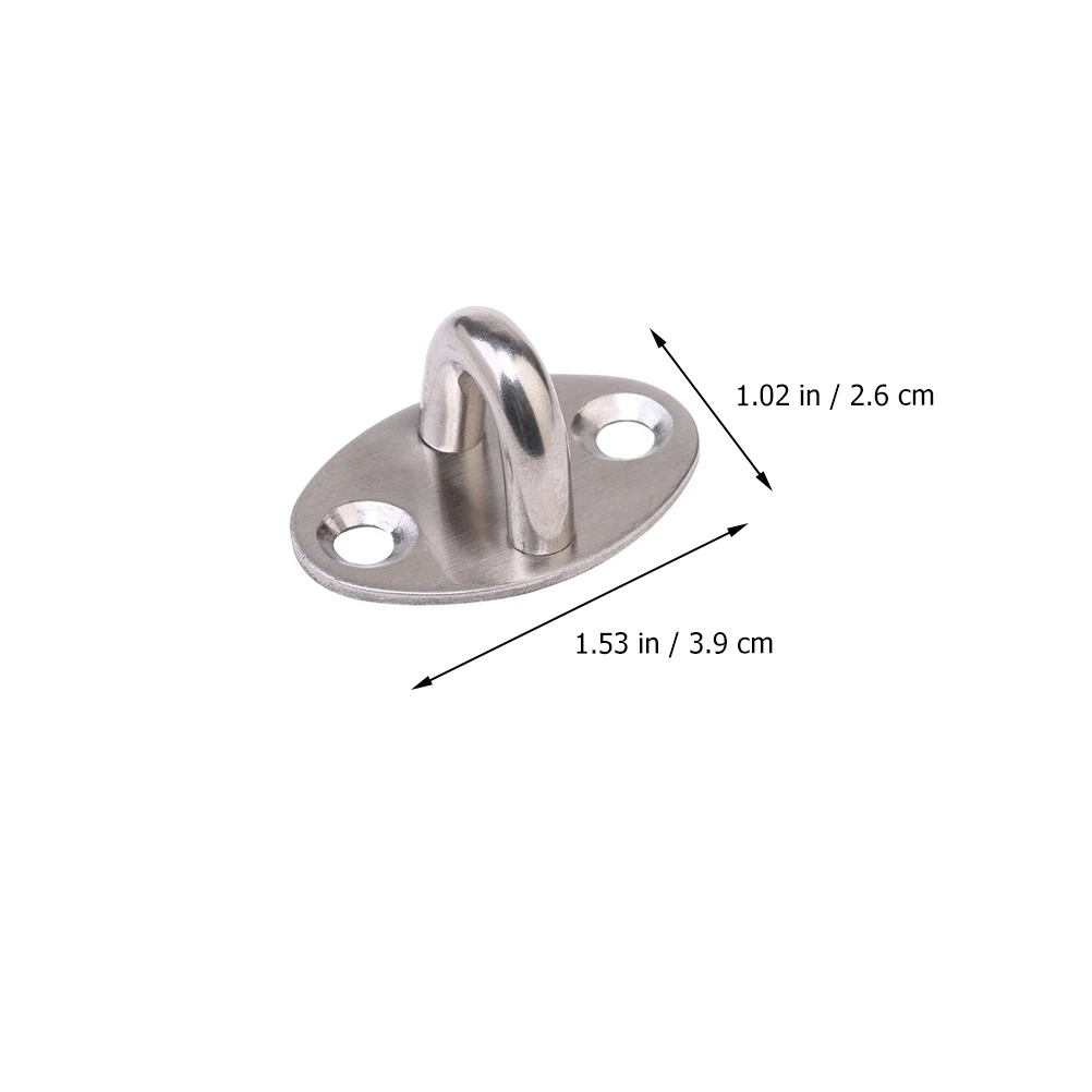 Hook Ceiling Swing Eye Plate U Ring Staple Boat Wall Mounted Holder Pad Suspension Brackets Marineloop Chair Hanging Kit