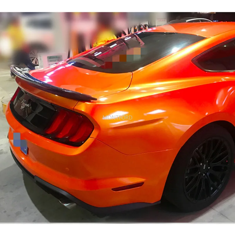 Rear Trunk Lid Spoiler Glossy Black for GT Track Pack Style Fit for Ford Mustang Coupe 2015 2016 2017 2018 2019 2020