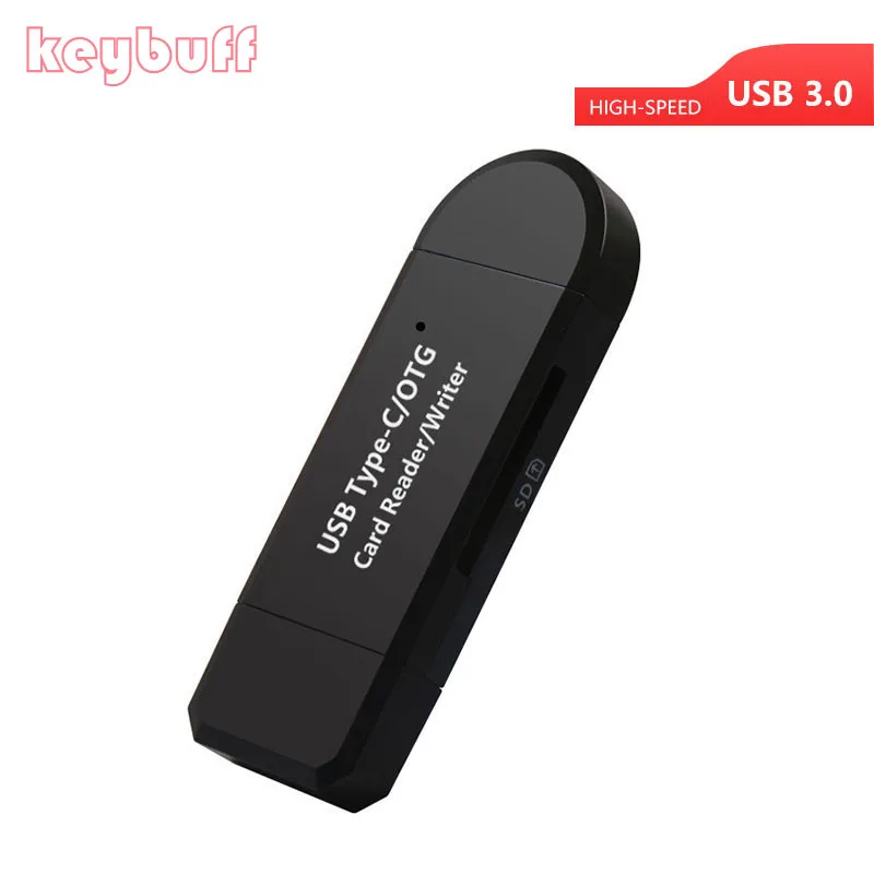 Pembaca Kartu OTG 2 In 1 USB 3.0 Tipe C Kecepatan Tinggi Pembaca Kartu Sd USB Pembaca Kartu TF/SD untuk Ponsel Pintar/Komputer/Perangkat Tipe C