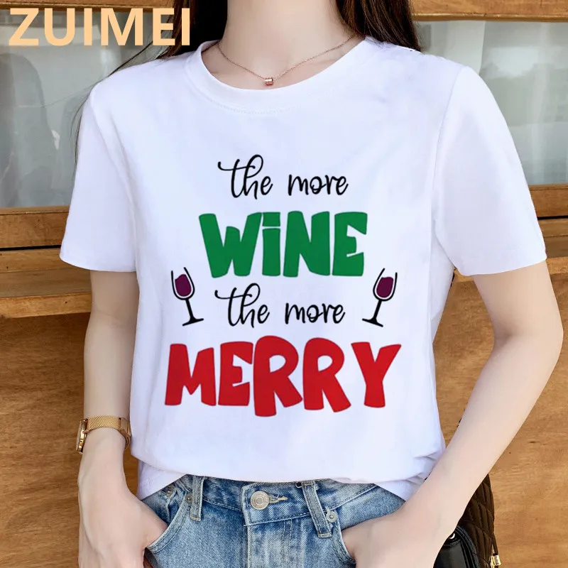 Funny Wine Glasses Dandelion Print Harajuku Top Women T-shirt Casual ladies basic O-collar Short Sleeved Tshirt Girl,Drop Ship