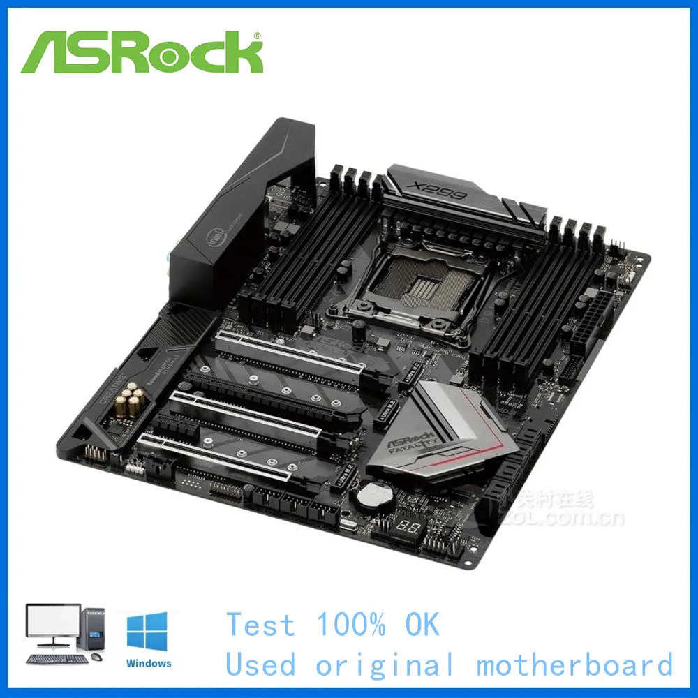 For ASRock X299 Gaming K6 Motherboard LGA 2066 For Intel X299 Used Desktop Mainboard M.2 NVMe SATA3 PCI-E X16 3.0