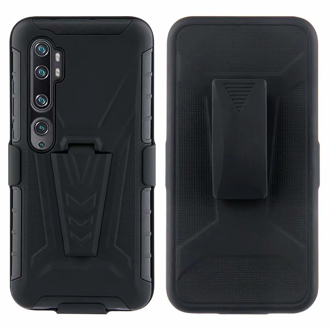 ShockProof Heavy Duty Armour Tough Stand Case With Belt Clip For Xiaomi Mi Note 10/ Mi Note 10 Pro/CC9 Pro