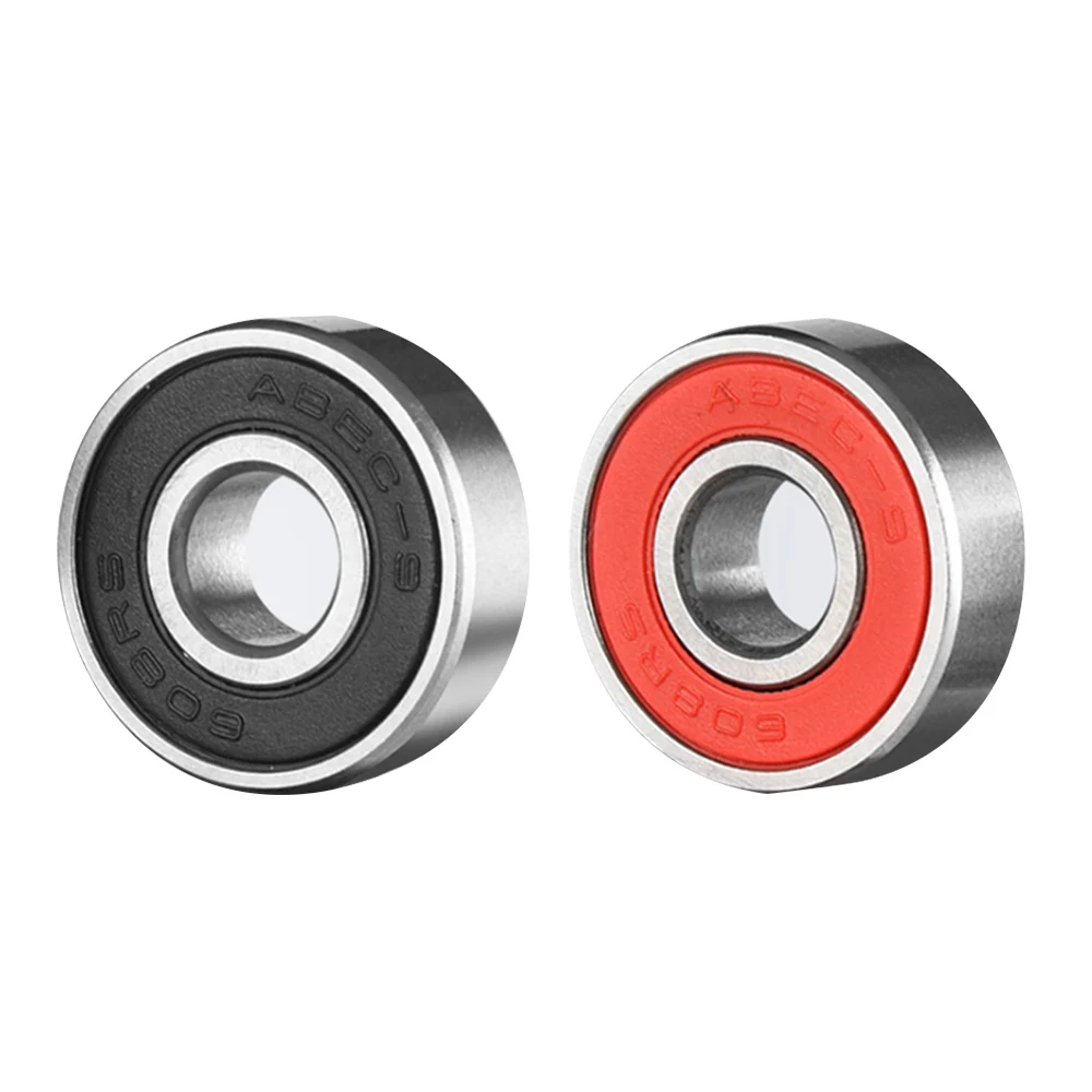 

10 шт., подшипник для роликовых коньков 608 2RS, антикоррозийный подшипник для колеса для скейтборда, с красным уплотнением, вал 8x22x7 мм