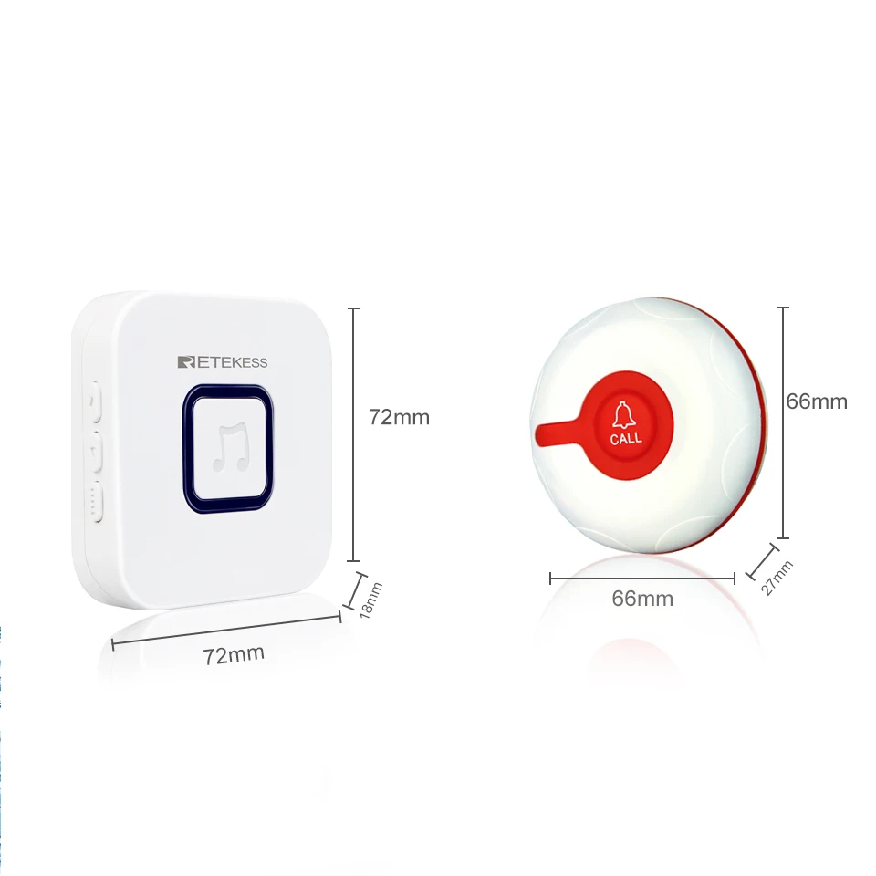 Retekess-Wireless Medical Calling System, Pager, Call Button Receiver, Enfermeira Call, Alerta Paciente, Sistema de Ajuda para Home Care, Hospital