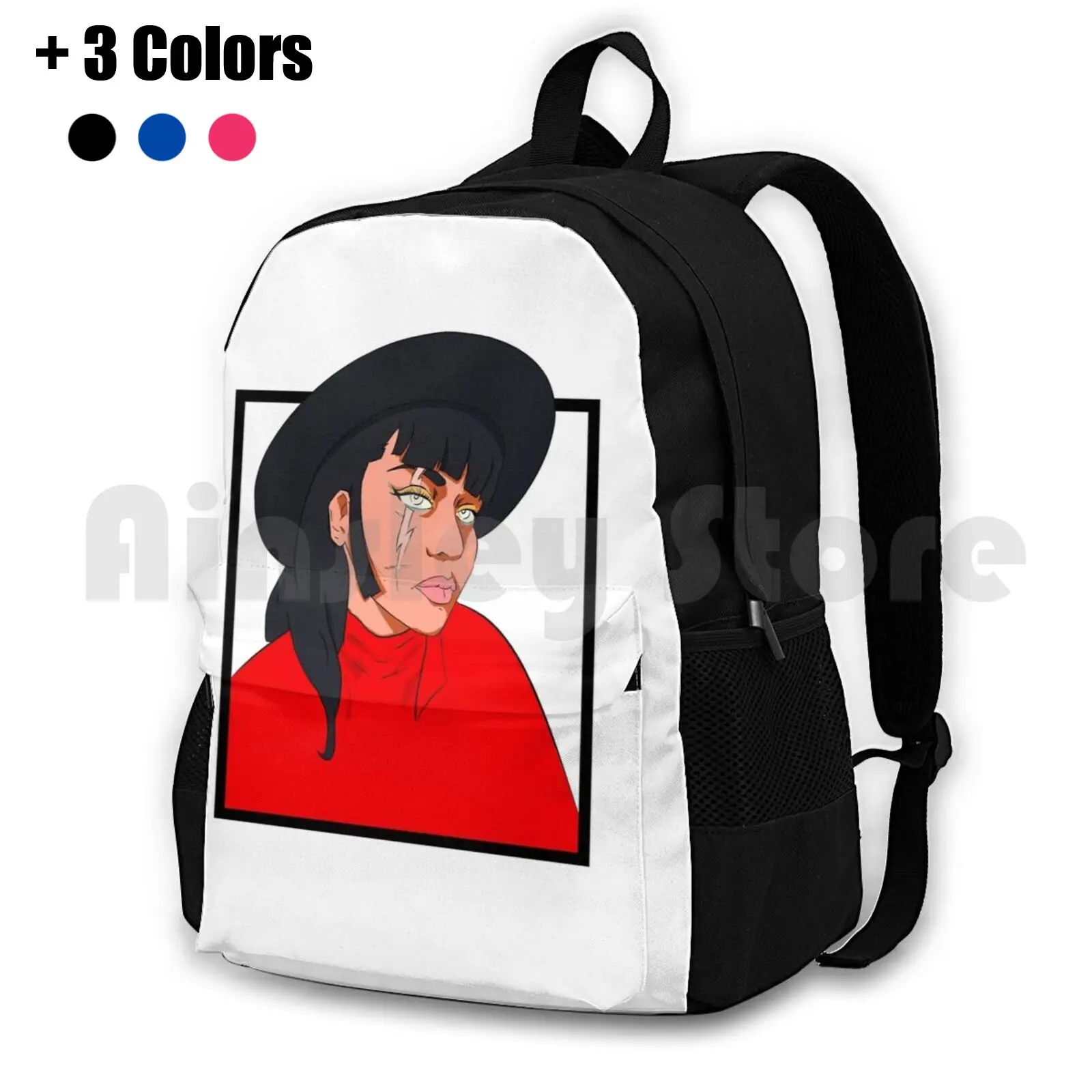 Scar Woman Outdoor Hiking Backpack Riding Climbing Sports Bag Superhero Hot Cool Scar Womens Power Superpower Anime Cartoon