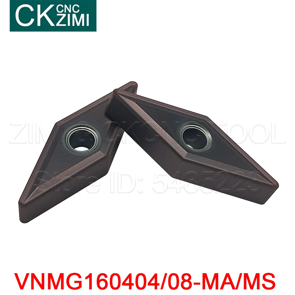 10 Chiếc VNMG160404-MA/MS VNMG160408-MA/MS Chất Lượng Cao Bên Ngoài Dụng Cụ Cắt CNC Vnmg160404 Vnmg16040408 Indexable Dụng Cụ