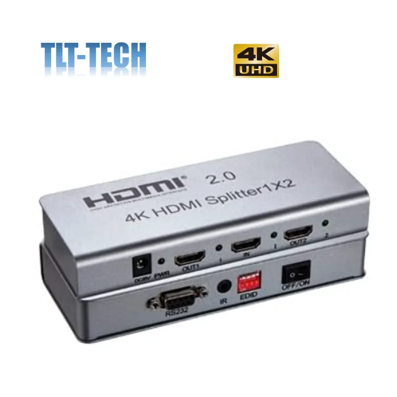 1X2 Hdmi Splitter HDCP2.2 4K X 2K @ 60Hz 4:4:4 18G Hdr Edid