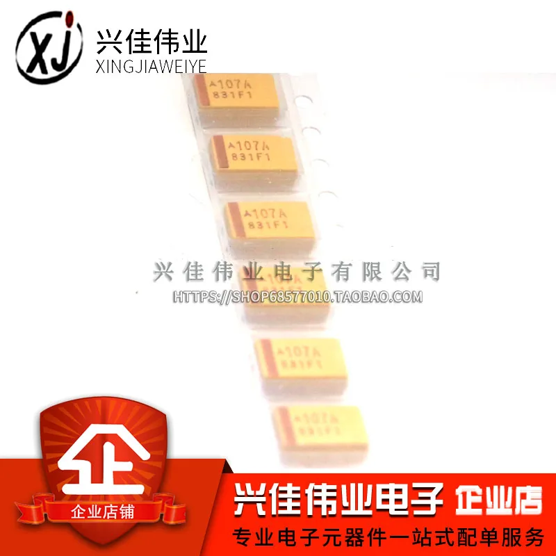 الأصلي 5 قطعة/10V100UF 107A D7343 D نوع 100 فائق التوهج 10V التنتالوم مكثف SMD