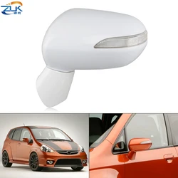 ZUK Car Exterior Door Rearview Mirror For HONDA FIT JAZZ 2005-2008 GD1 GD3 For CITY 2007-2008 GD6 GD8 5-PINS With Turn Signal