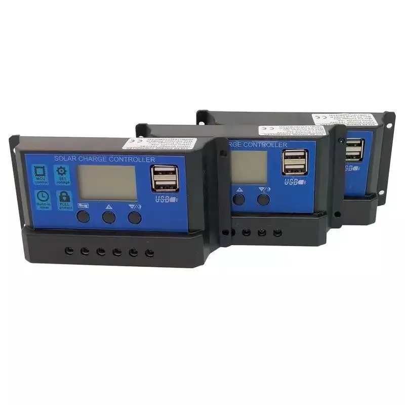 Solar Charge Controller 12V/24V PWM 10A with Adjustable LCD Display Timer Setting for Wholesale MPPT Solar Controller