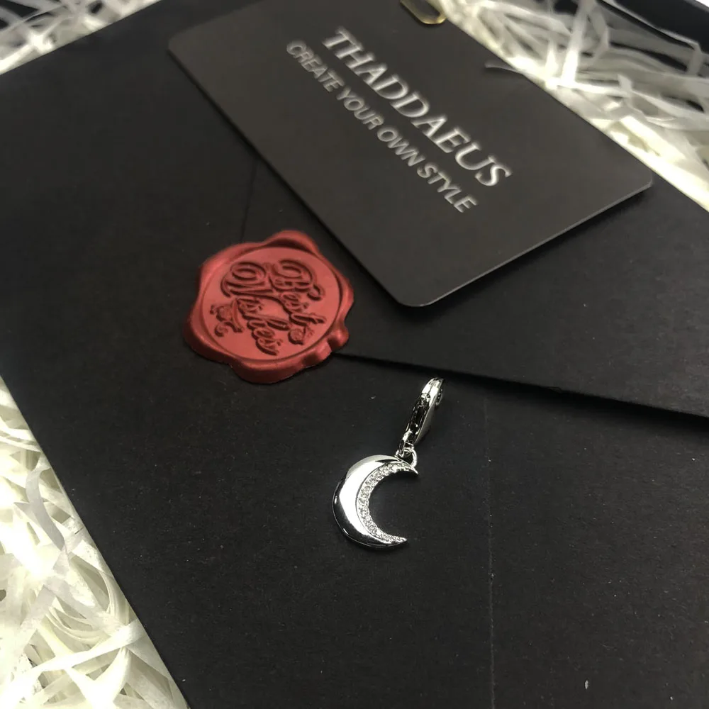 Schutzhülle Mond Erklärung Europa Charme Frauen 925 Sterling Silber Mode Anhänger Schmuck Nizza Geschenke – Detail 4