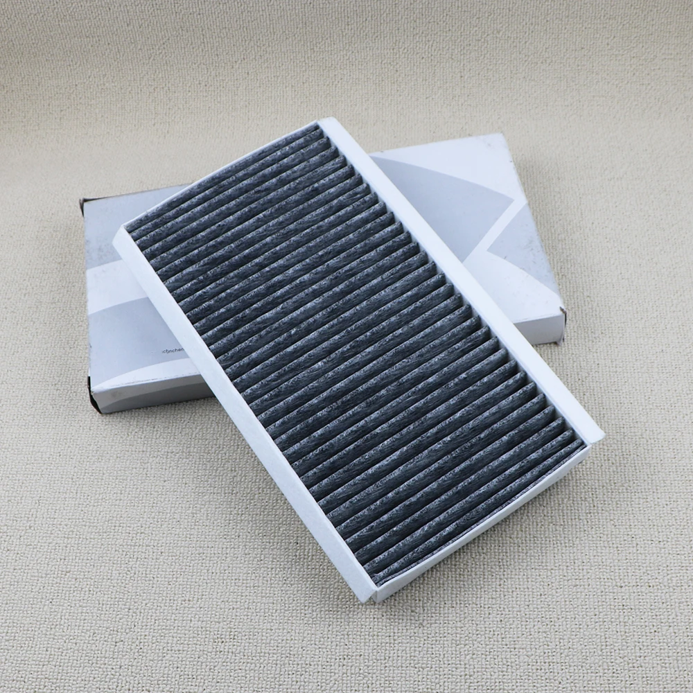 64319171858  2Pcs  Cabin Air Filter For BMW E60 E61 520 525 530 540 M5 E63 E64 630  645  650  2003-2010 64319171858