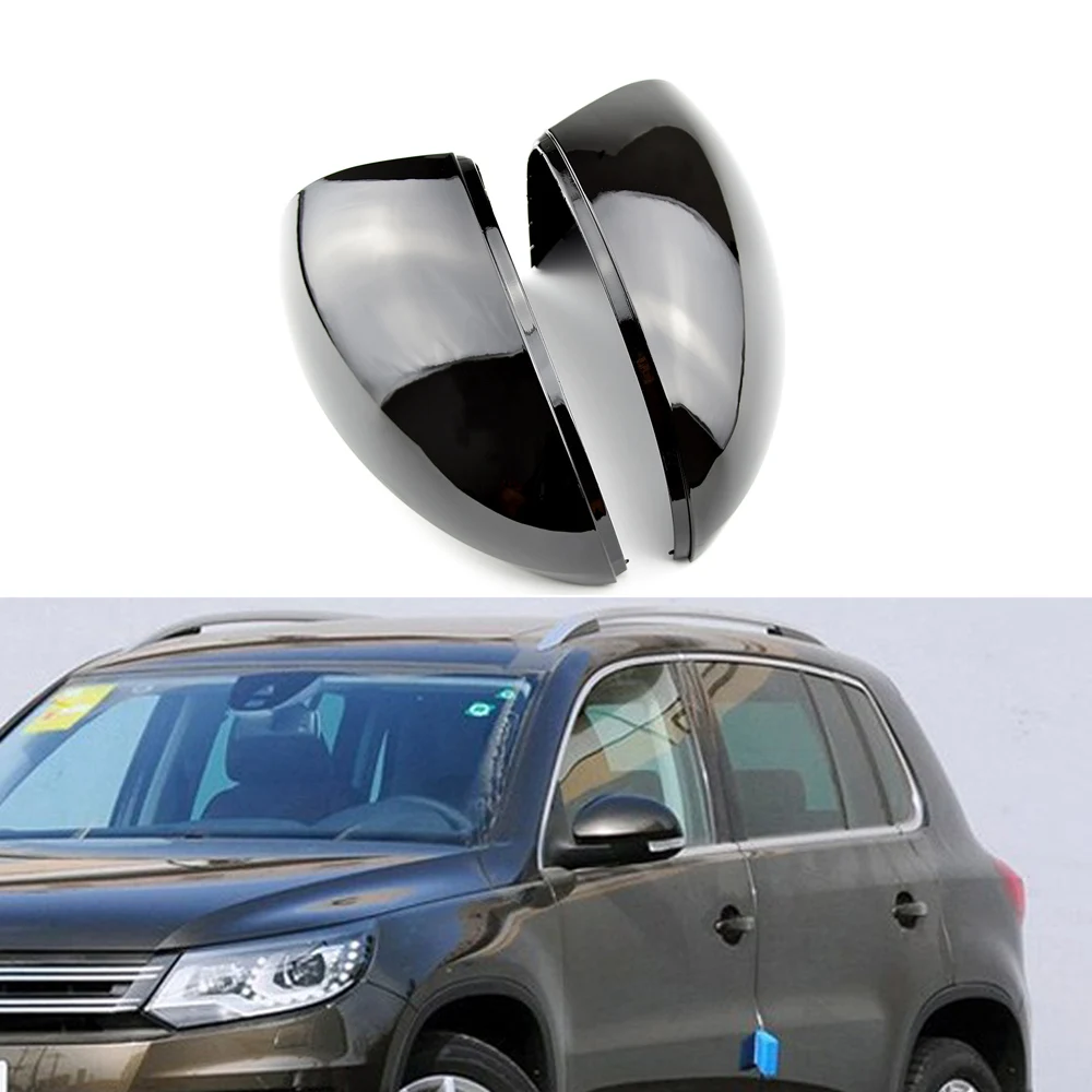 Rearview Mirror Cover Cap Carbon Fiber / Black For vw Tiguan 2008 2009 2010 2011 2012 2013 2014 2015,for Seat Alhambra 2011-2020