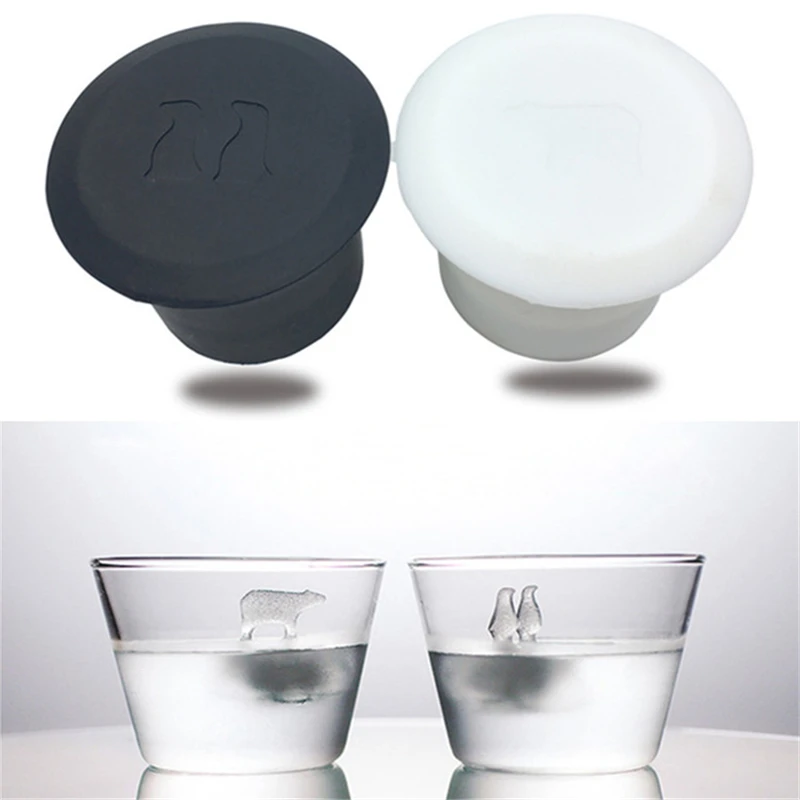 

Polar Bear PenguinIce Ice Mold Silicone Ice Cube Tray Mould Soft Silicone Ice Cube Tray Ice Maker Jelly Pudding Mould 1set-2pcs