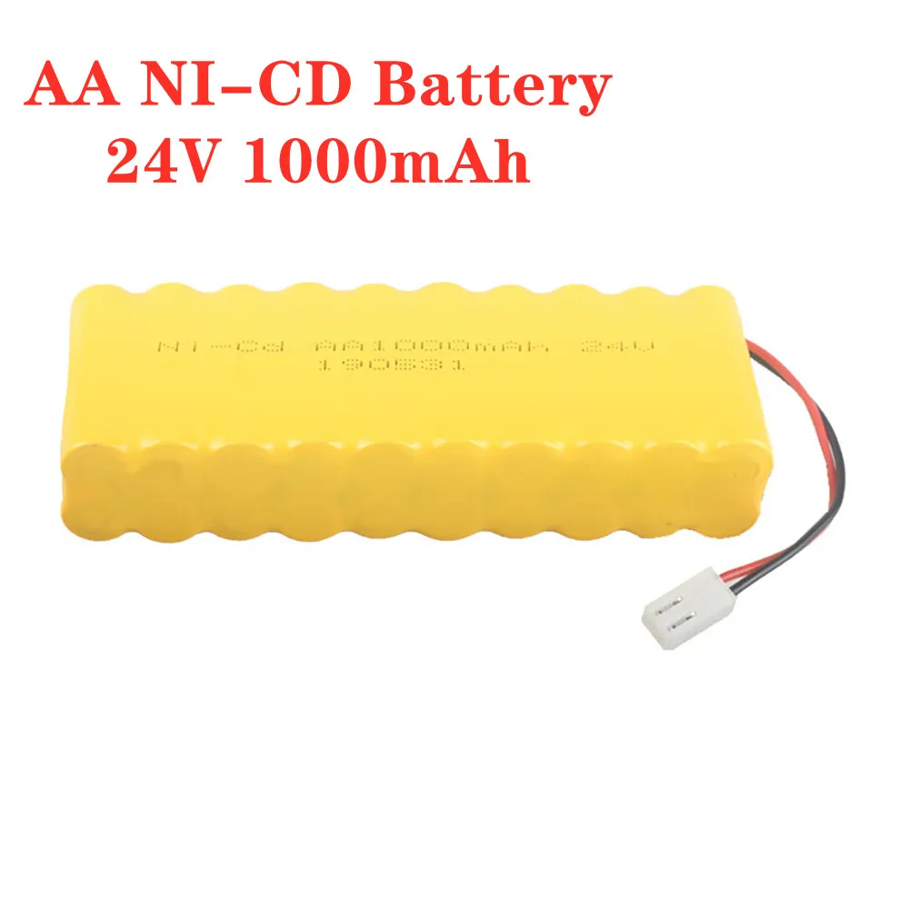 24V 1000Mah Ni-CD อุปกรณ์เสริมรถยนต์แบตเตอรี่สำหรับ Rc ของเล่นรถถังรถไฟหุ่นยนต์เรือปืน AA 24V แบตเตอรี่แบบชาร์จไฟได้ MX3.9ปลั๊ก